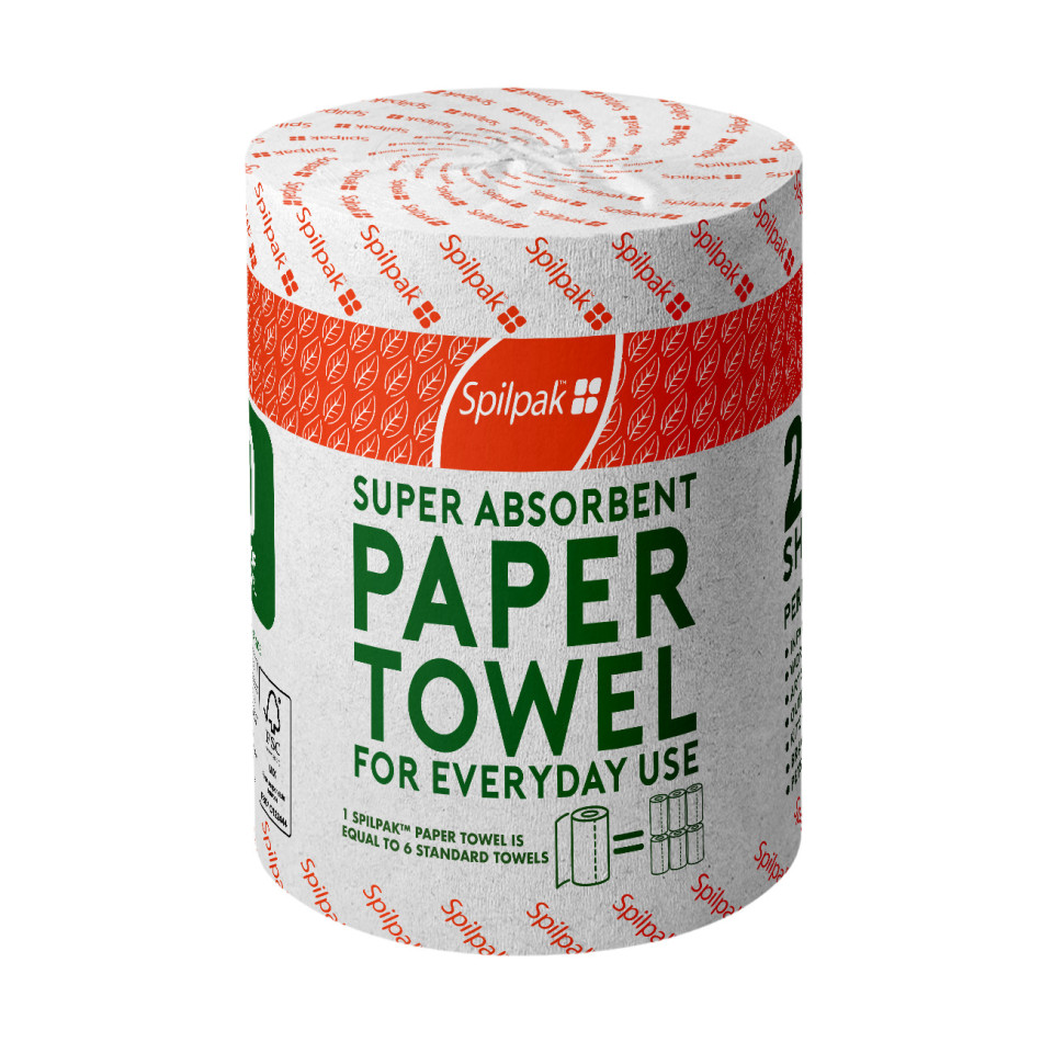 Spilpak 2 Ply Super Absorbent Paper Wipe